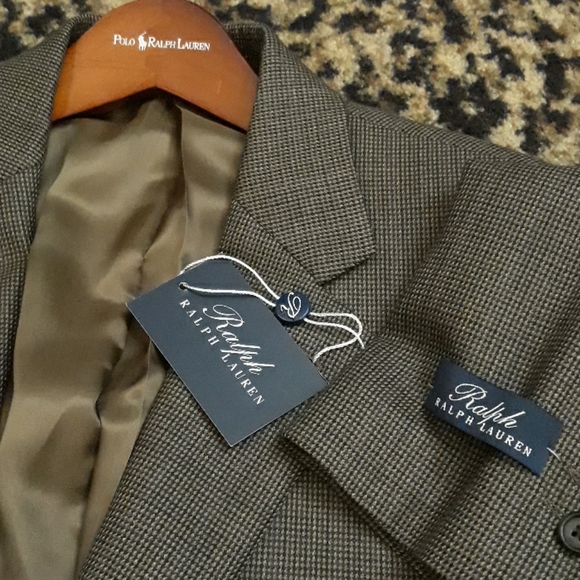 Ralph Lauren Brown Wool Sport Coat Jacket 40 L NEW